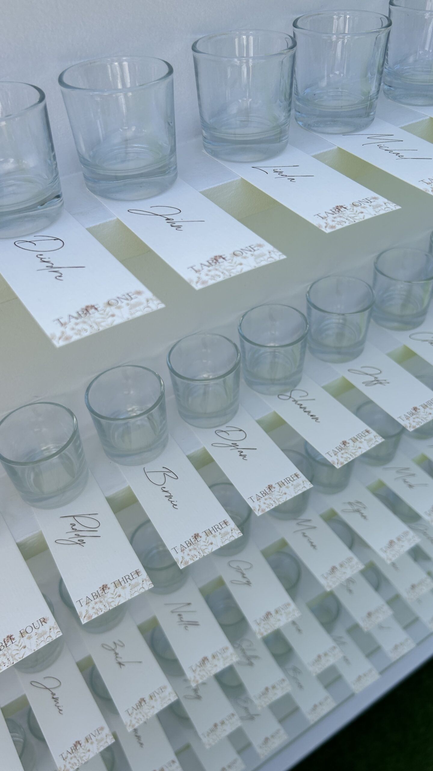 Shot Name Cards