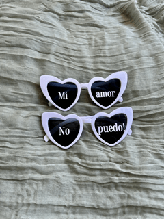 White Sunglasses With Quote Pack of 3