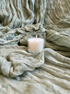White Glass Candle Pack of 12 - Imagen 2