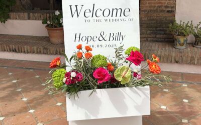 A Colorful, Flower-Filled Wedding at El Molino del Duque
